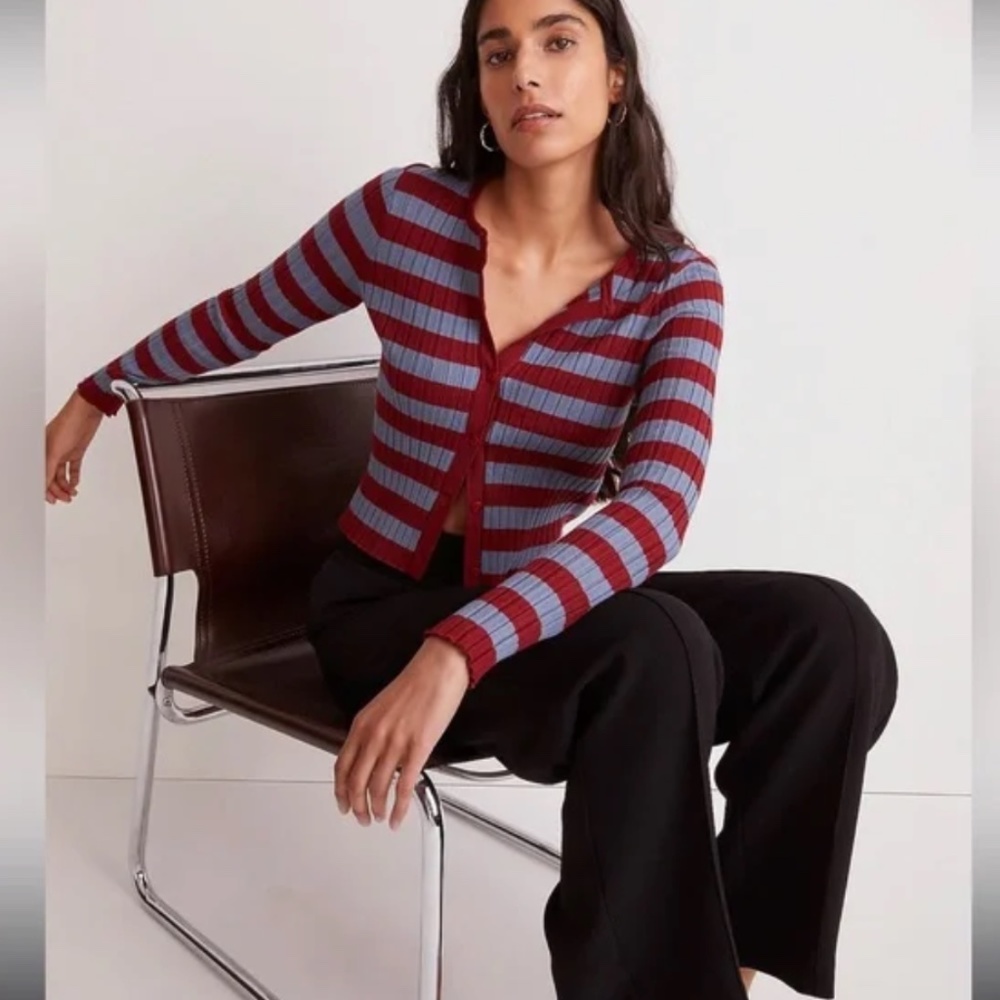 Madewell Knit Crewneck Cardigan Size Extra Small